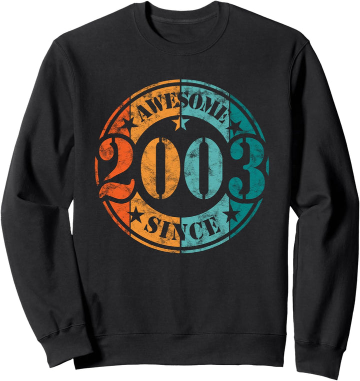 Awesome Since 2003 Vintage für Männer und Frauen Geburtstag Sweatshirt