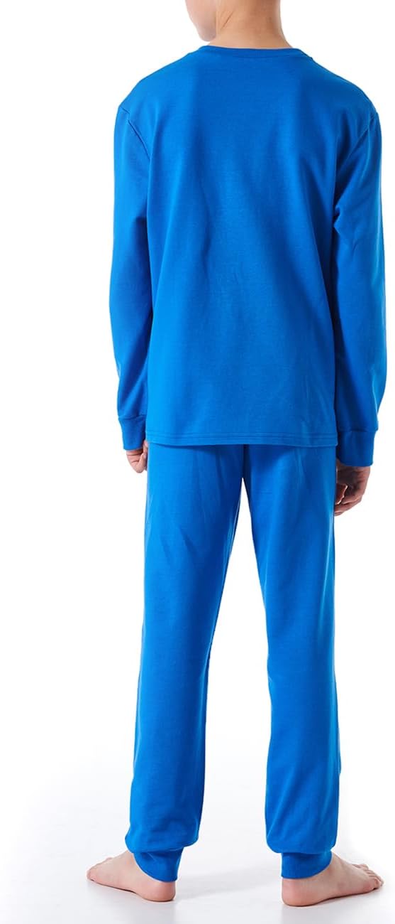 Schiesser Jungen Schlafanzug Set Pyjama warme Qualitäten Frottee - Fleece - Interlock - Grösse 140 b