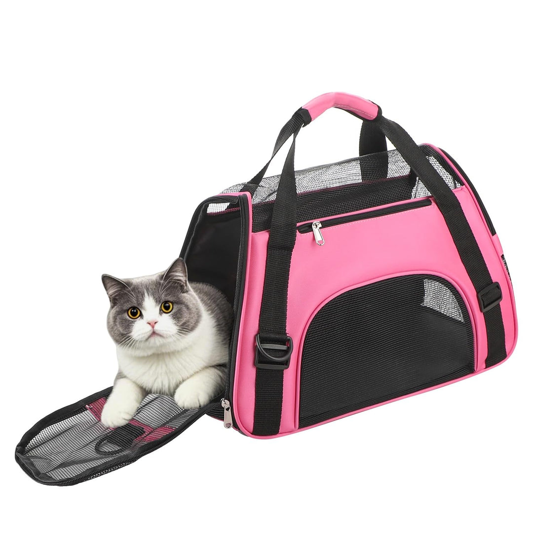 Hundetasche Netzgewebe Atmungsaktiv Katzentransportbox Faltbar Hundetragetasche Waschbar Matte Klein