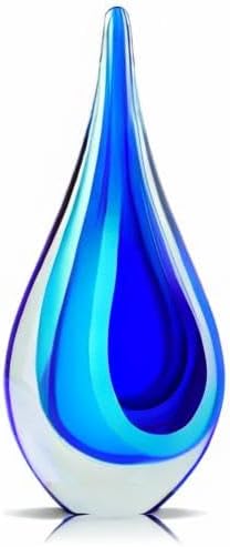 Glaskunststatue (B) Blau, Blau