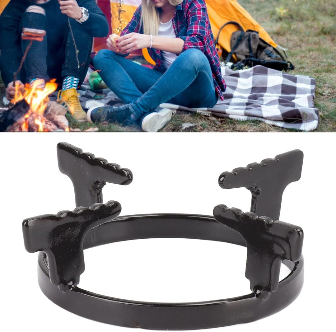 TOPINCN Wok Stützring Gusseisen Gasherd, Wok Rack Rostschutz Edelstahl Tragbarer Gasherd Rack Wok St