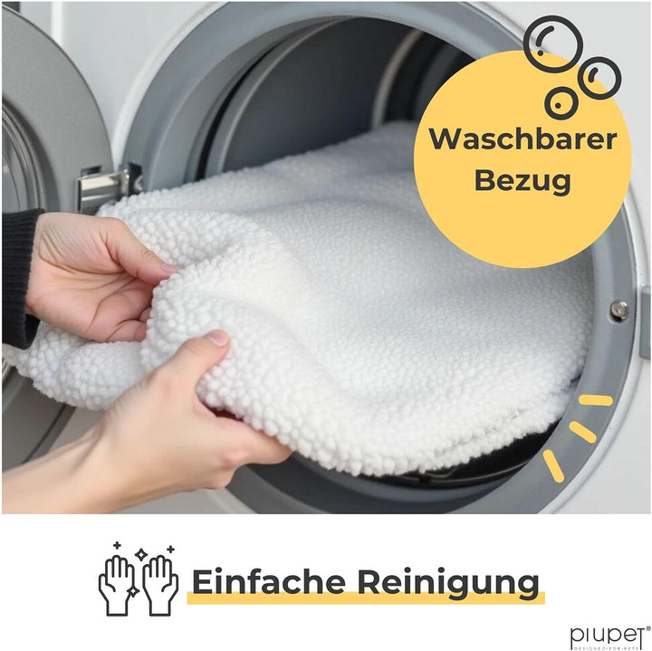 PiuPet Fensterliege für Katzen 90×25 cm | Rutschfestes Katzenbett für Fensterbank und Fensterbrett |