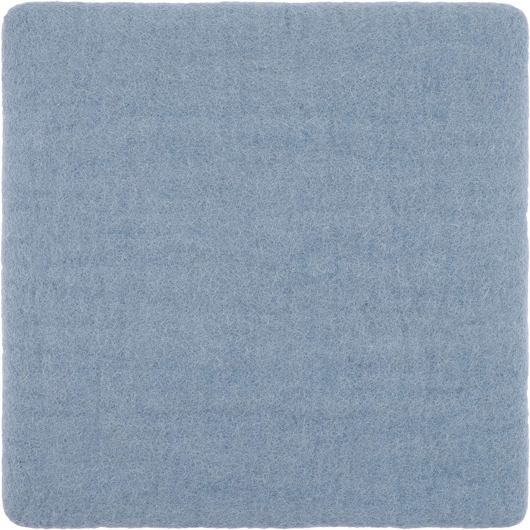 myfelt Flache Filz Sitzauflage, Filz Stuhlauflage - Mia - quadratisch, 36x36 cm, Hellblau, Hellblau