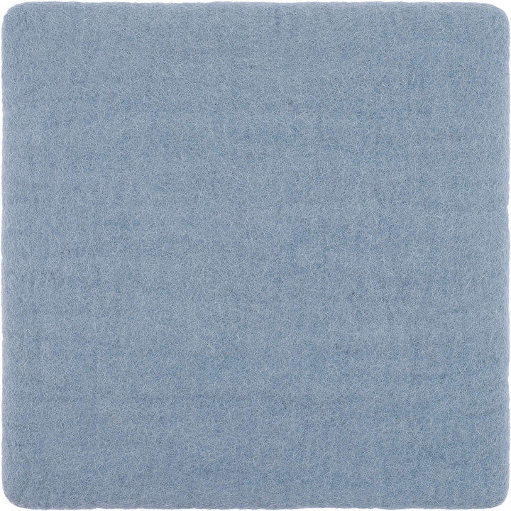 myfelt Flache Filz Sitzauflage, Filz Stuhlauflage - Mia - quadratisch, 36x36 cm, Hellblau, Hellblau
