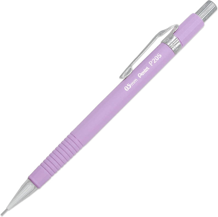 Pentel P205-97 Druckbleistift, Blumenmuster, Pastellfarben, 6 Stück