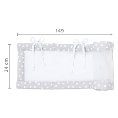 babybay Nestchen Mesh-Piqué / Bettumrandung für Beistellbett / Stossschutz für Baby Bett, passend fü