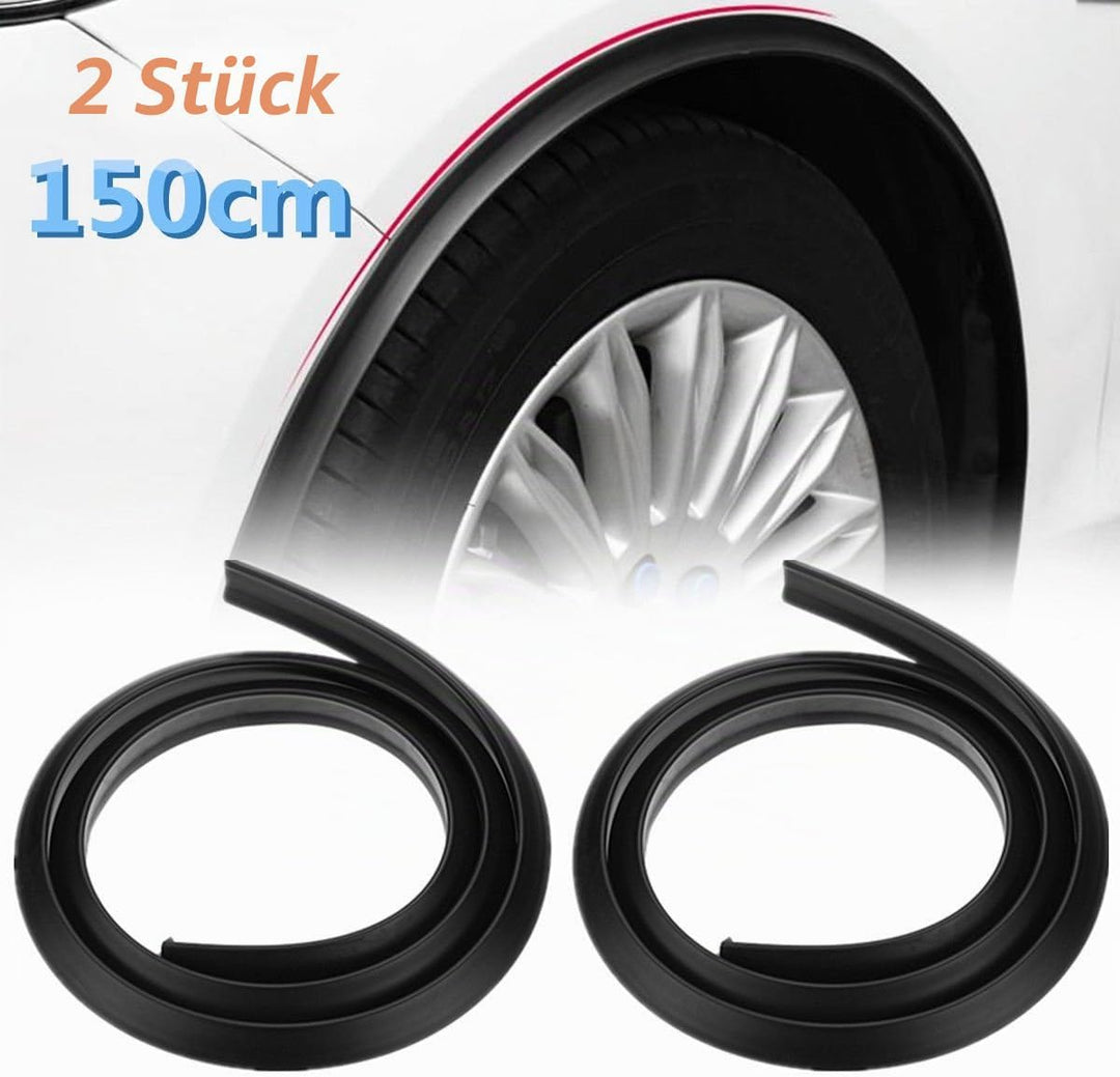 Riloer Universal-Seitenkotflügel, 2 x 1,5 m dreieckige Gummirad-Augenbrauenbogenschutzbleche, schwar