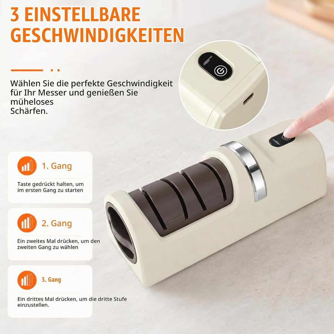 Messerschärfer Elektrisch, Knife Sharpener Electric Wiederaufladbarer