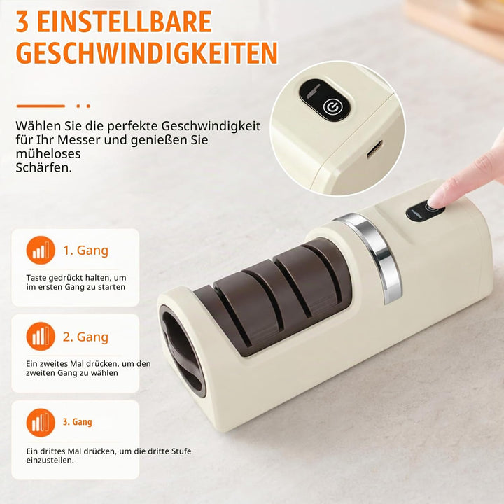 Messerschärfer Elektrisch, Knife Sharpener Electric Wiederaufladbarer