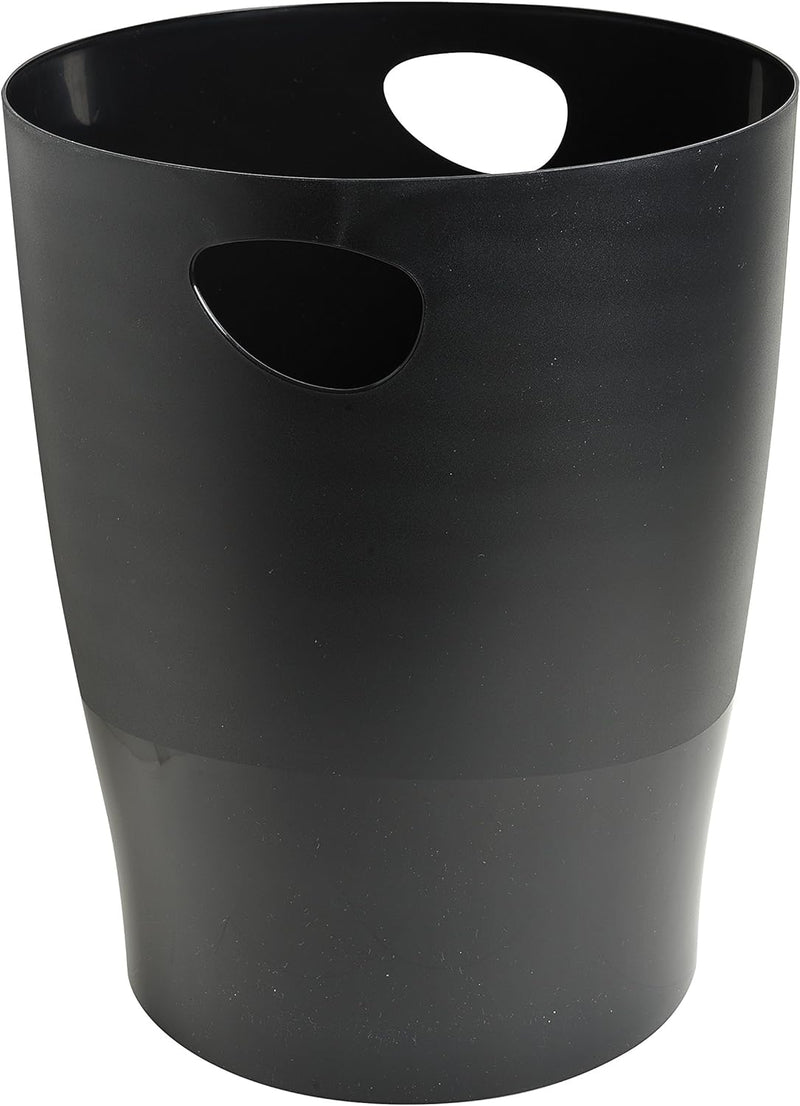 Exacompta 45398D ECOBIN 8er Pack Papierkörbe 15 Liter mit Griffen. Eleganter und robuster Papierkorb