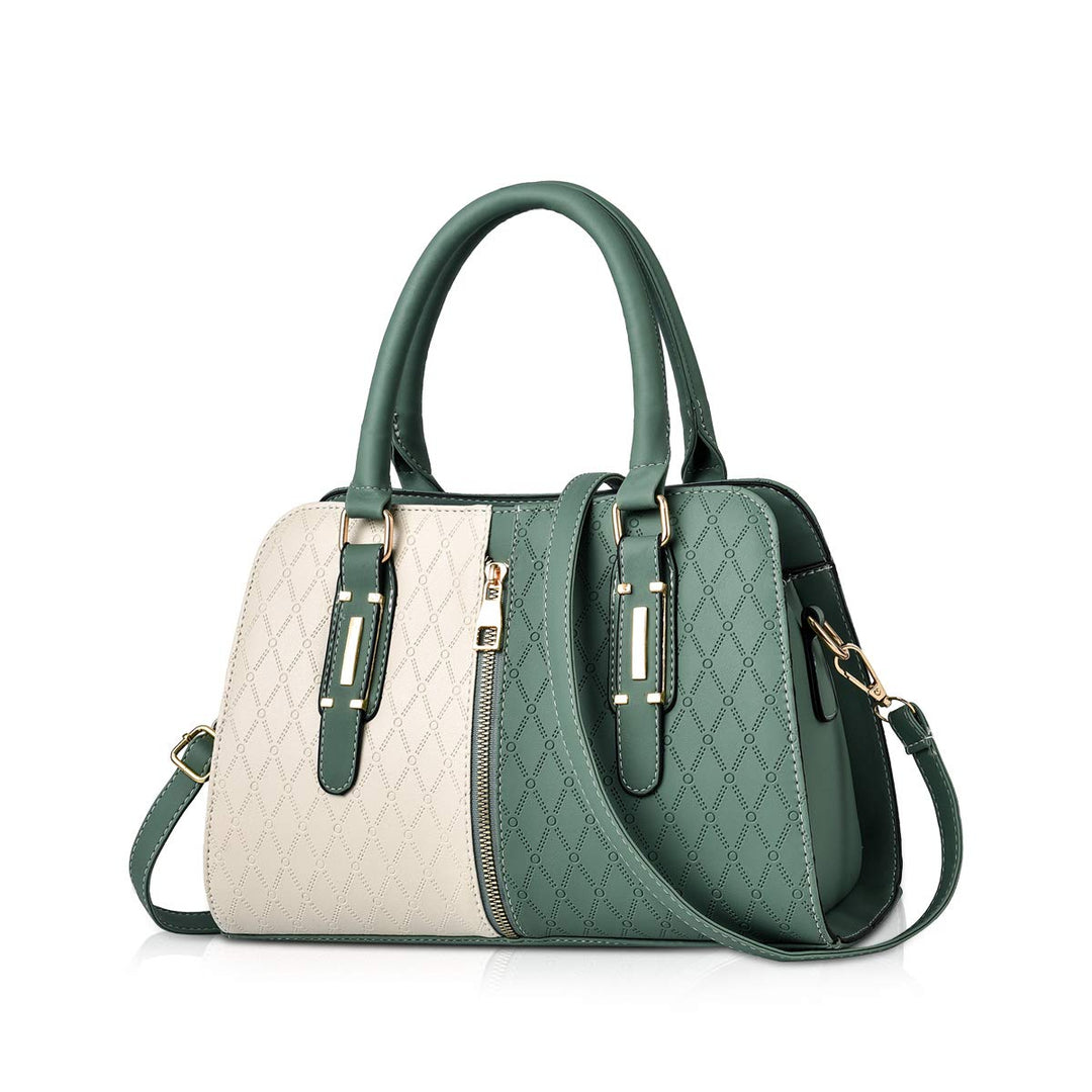 NICOLE & DORIS Schultertasche Damen Mode PU Leder Schick Shopper Handtasche Umhängetasche Tote Handt