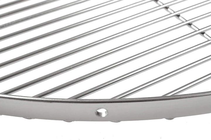 HeRo24 Edelstahl Grillrost 60 cm Rundrost zum Aufhängen für Dreibein Schwenkgrill & Schwenker 2 cm A