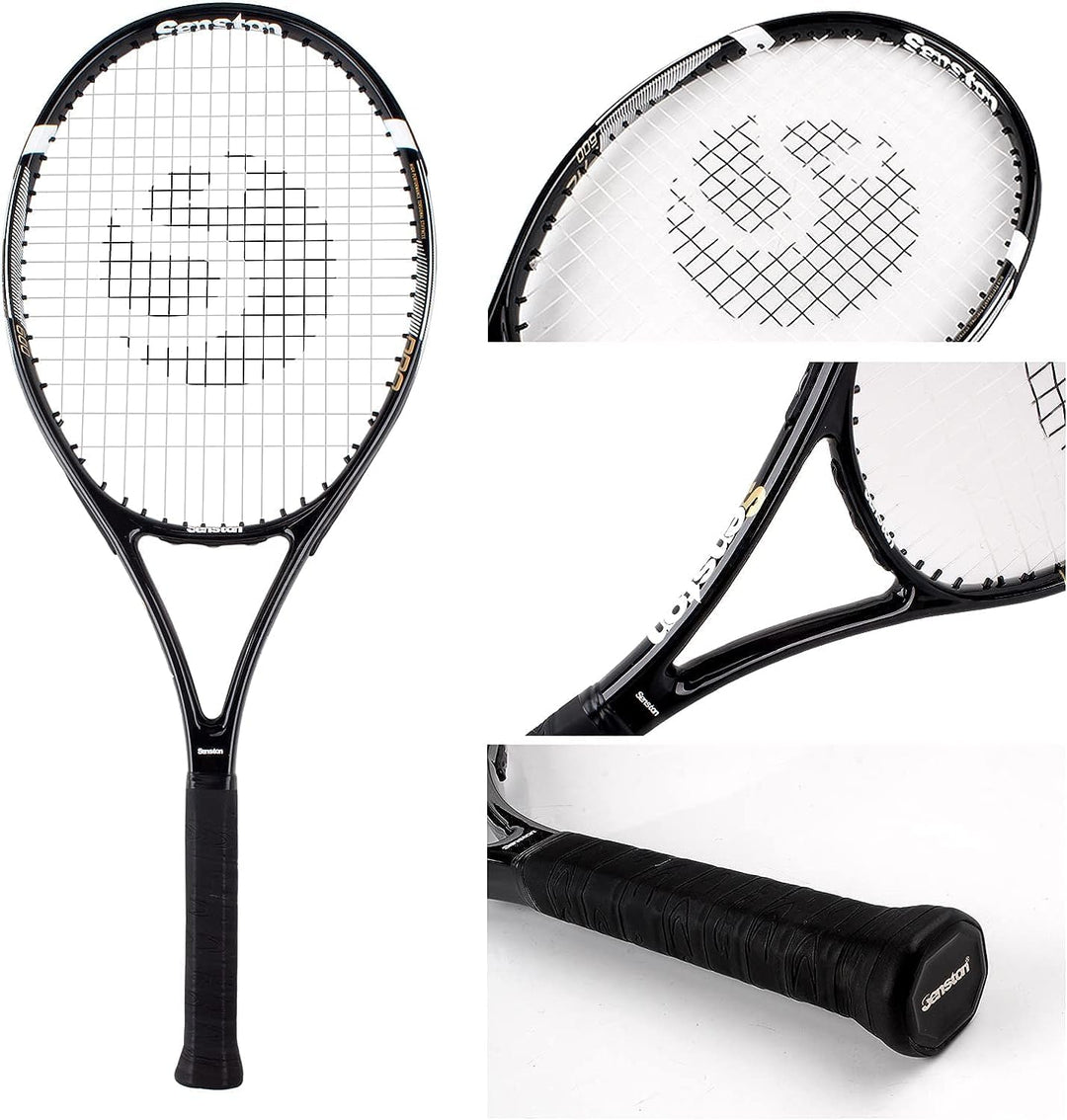 Senston Tennisschläger für Erwachsene 68,6 cm Tennisschläger – 2 Spieler Tennisschläger Set mit 3 Bä