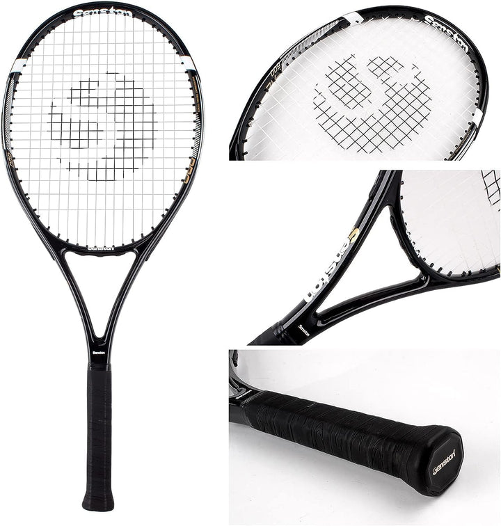 Senston Tennisschläger für Erwachsene 68,6 cm Tennisschläger – 2 Spieler Tennisschläger Set mit 3 Bä
