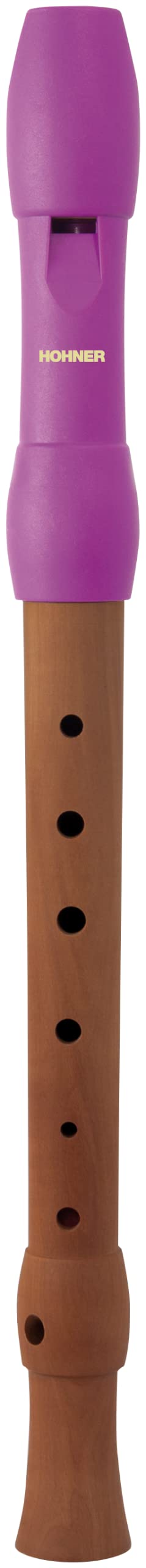 HOHNER Blockflöte, Alegra Line, pink, deutsch, dreiteilig