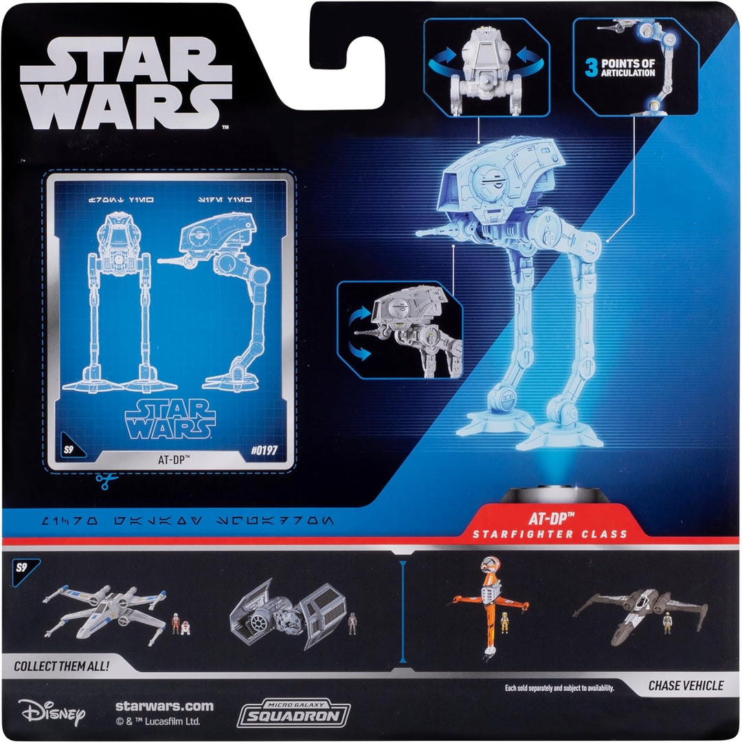 Star Wars Micro Galaxy Squadron SWJ0156 - at-DP, offizielles 12,5 cm Fahrzeug mit Figuren