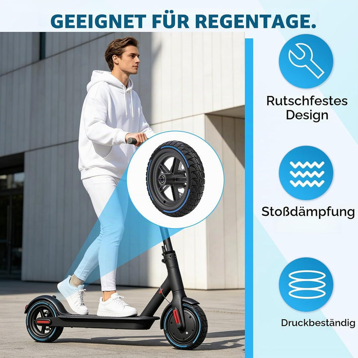 BuyWeek E-Scooter Hinterrad Vollgummireifen mit 120 mm Scheibenbremse für Xiaomi M365 PRO, Explosion
