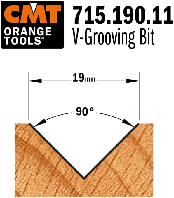 CMT Orange Tools 715.190.11 – Erdbeere für Speichersteckplätze in V (90) HM S 6 D 19 x 16
