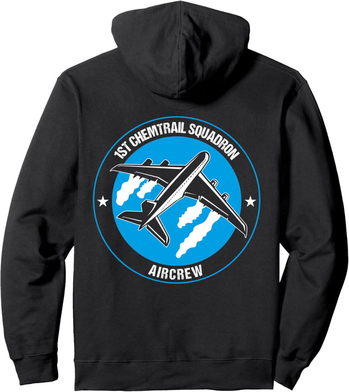 Chemtrail Squardon - Airline Piloten Flugzeug Flieger Design Pullover Hoodie