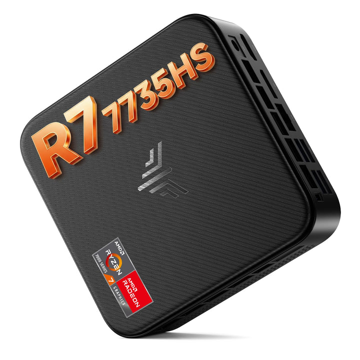 NiPoGi E3B Mini PC АMD Ryzen 7 7735HS(Besser als R7 5825U/R5 5730U, 8C/16T, bis zu 4,75 GHz), 24 GB