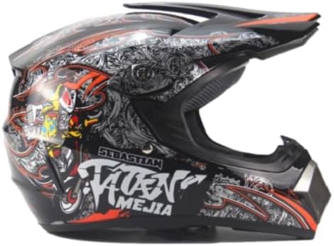 Kinder Crosshelm Mejia – Motorradhelm für Kinder, ABS-Schale, robuster Kinderhelm für Downhill, Quad
