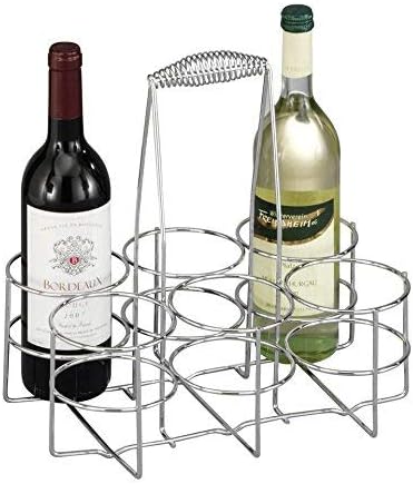 Zeller Flaschenhalter für 6 Flaschen, Chrom 32x22x31