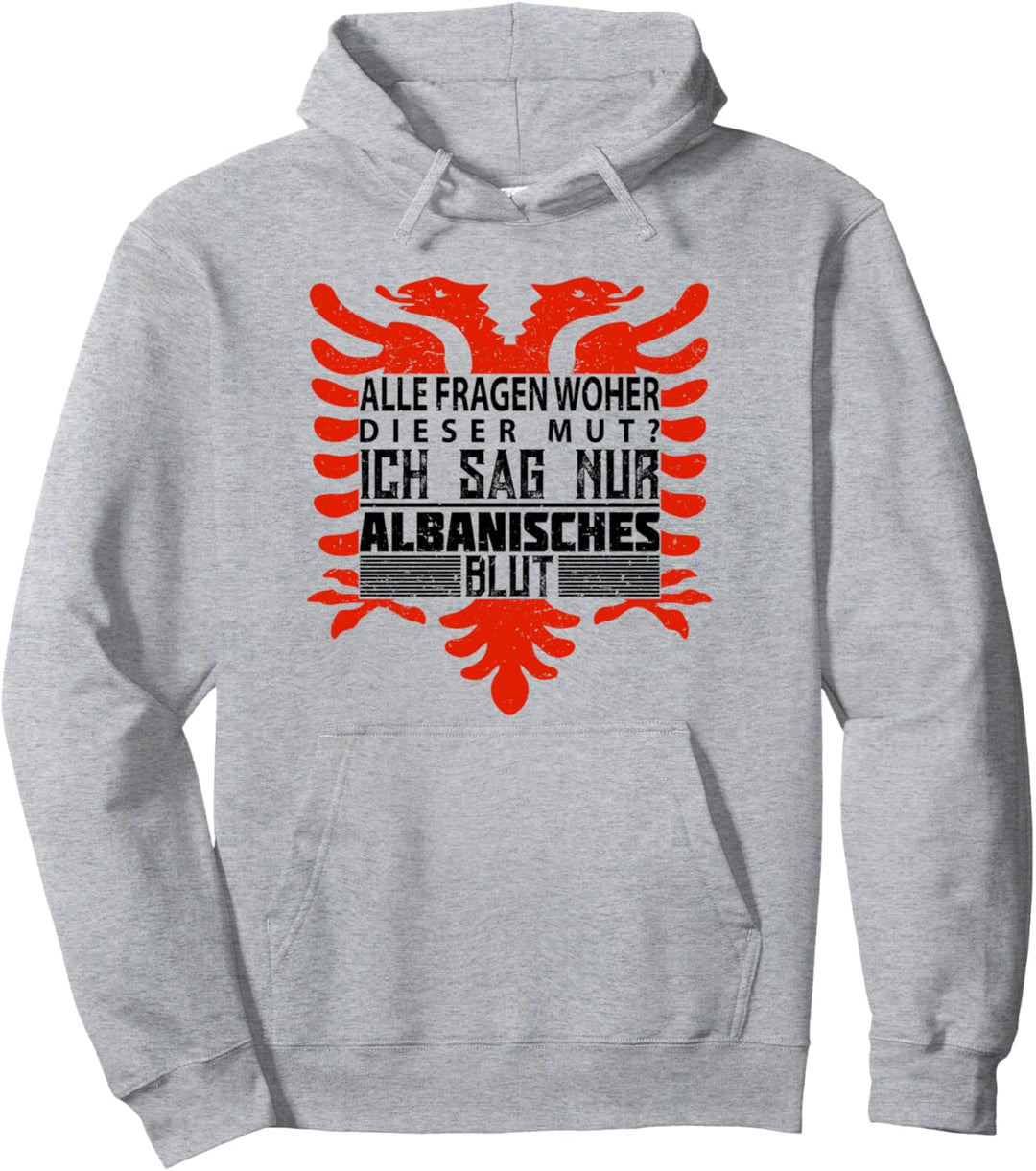 Lustiger Albanien Albaner Albanisch Adler Geschenk Spruch Pullover Hoodie