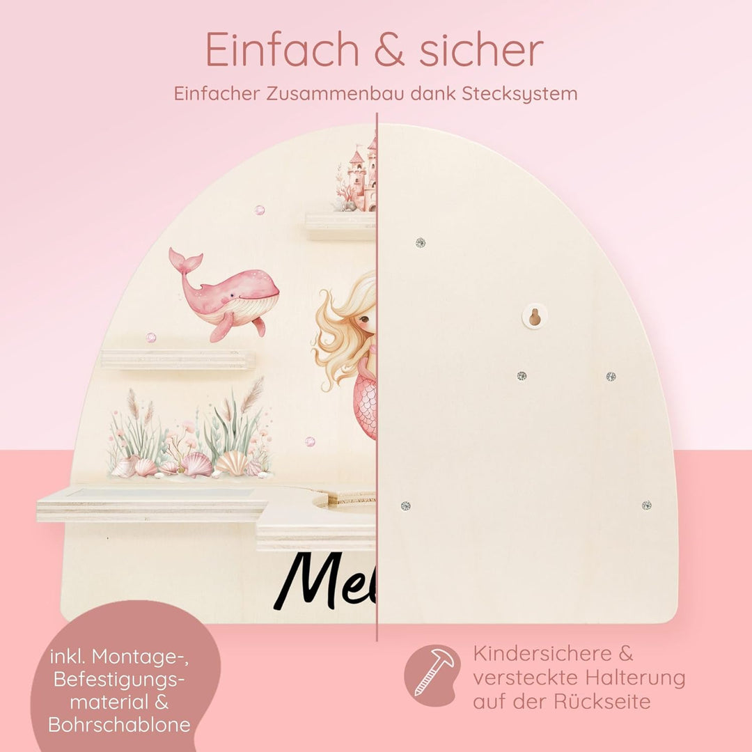 Personalisiertes Tonie Regal für Kinderzimmer - Magnetisches Toniebox Regal für Toniebox & Figuren m