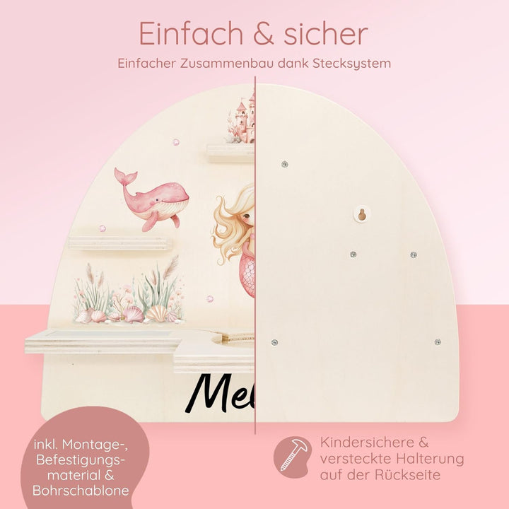 Personalisiertes Tonie Regal für Kinderzimmer - Magnetisches Toniebox Regal für Toniebox & Figuren m