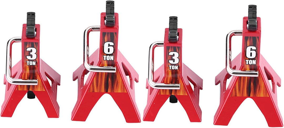 RC Jack Stand, Jack Stand, Red 3 Ton 6 Ton D90 Axial Wraith SCX10 RC Crawler Car im Massstab 1:10