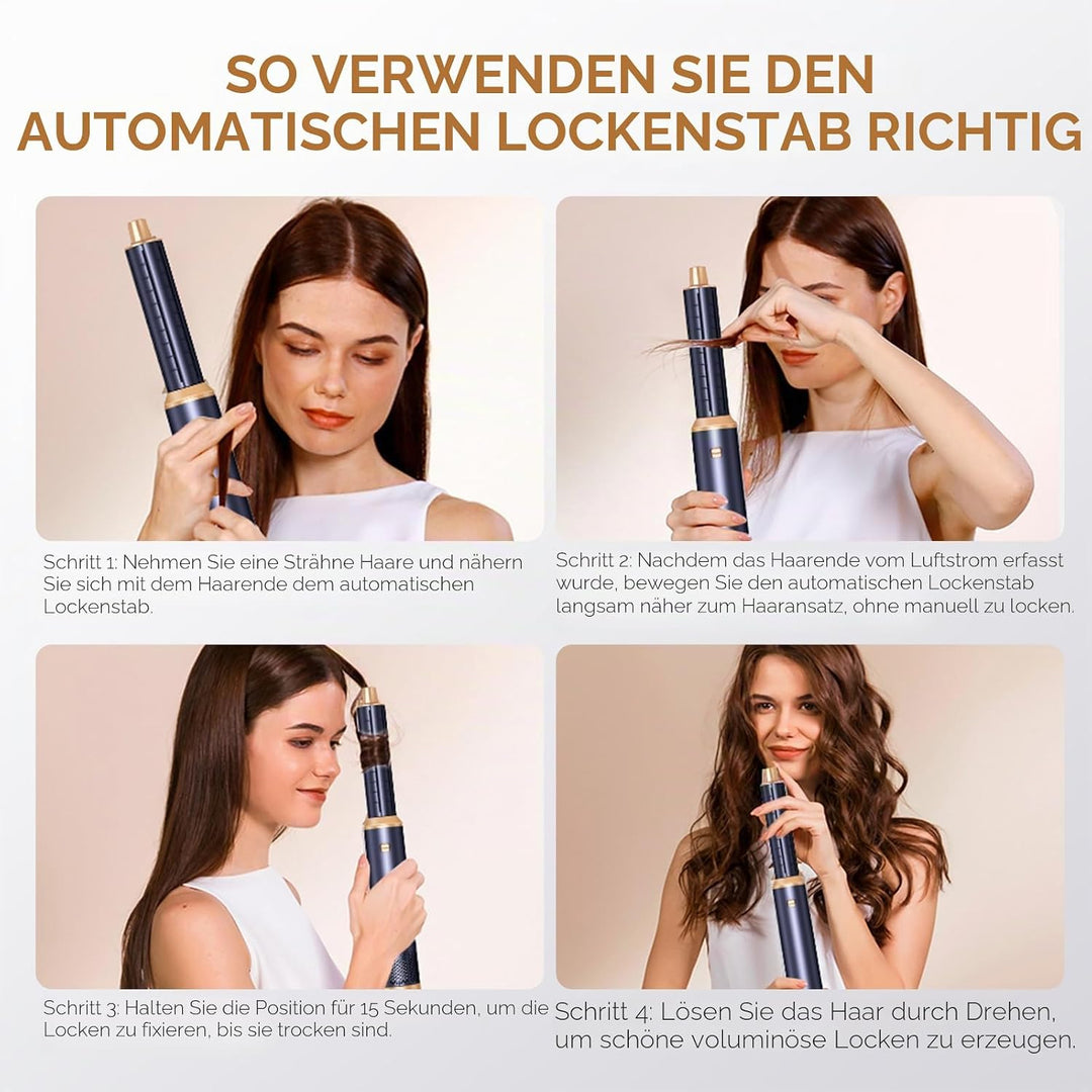 Hairstyler Air Styler Rundbürstenföhn Föhn Violett, Violett