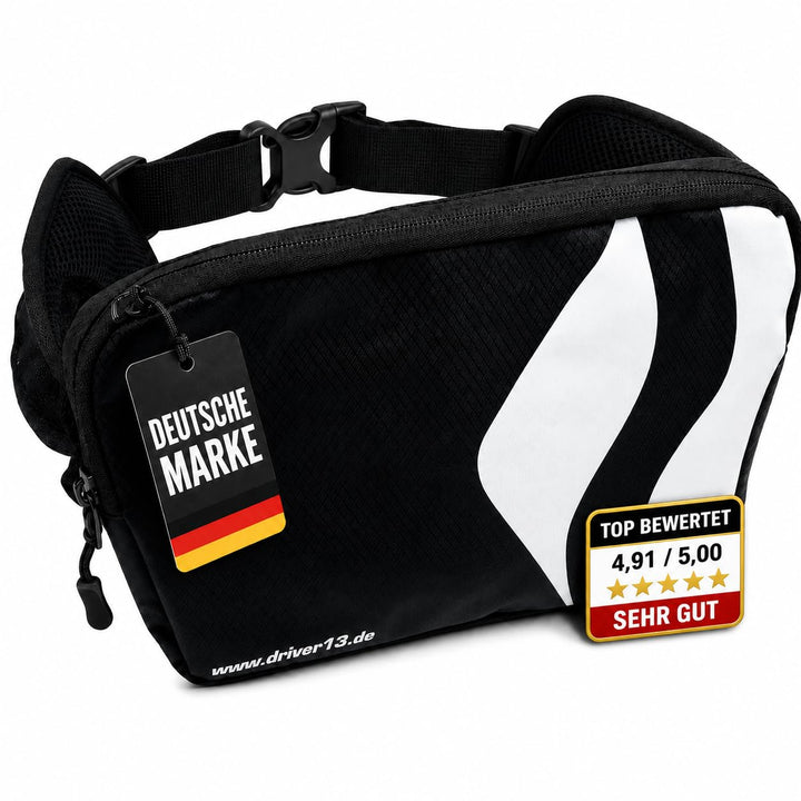 Driver13 Hipo Pack Hüfttasche 3L schwarz Bauchtasche für Bike-Touren & Trails, Hüftgurt, Hüftgurttas