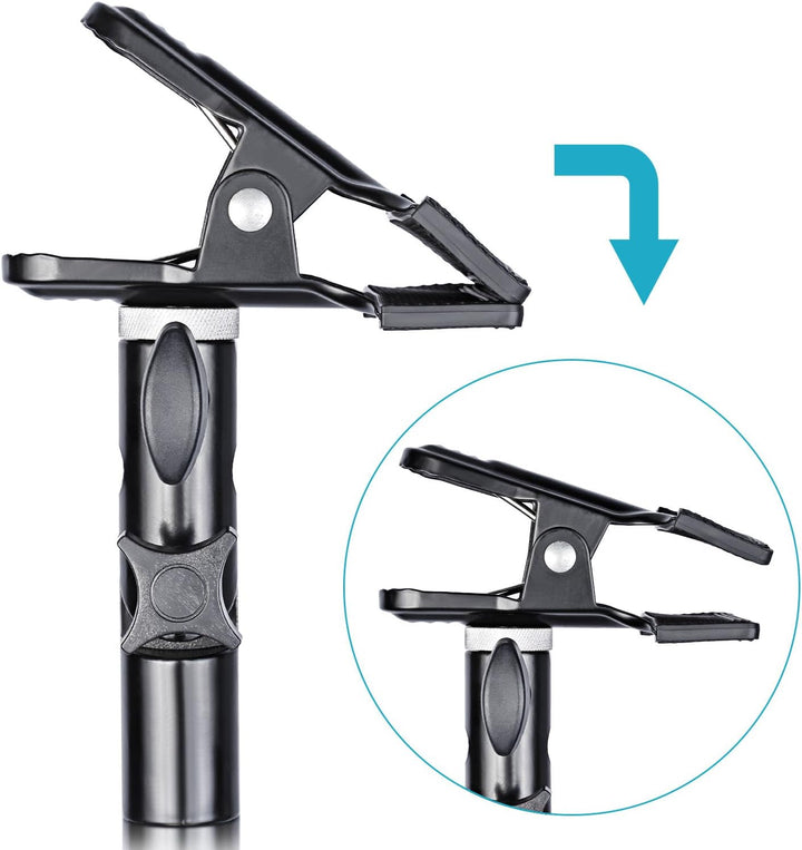 Neewer Fotografie 5-in-1 Multi-Lichtreflektor (110cm) mit hochwertiger metallischer Klemmhalter für