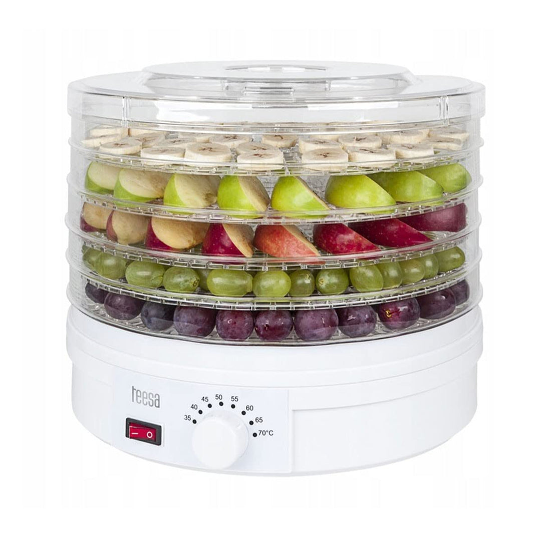 Teesa TSA3030 Dörrautomat für Pilze, Obst und Gemüse, Kunststoff, Weiss