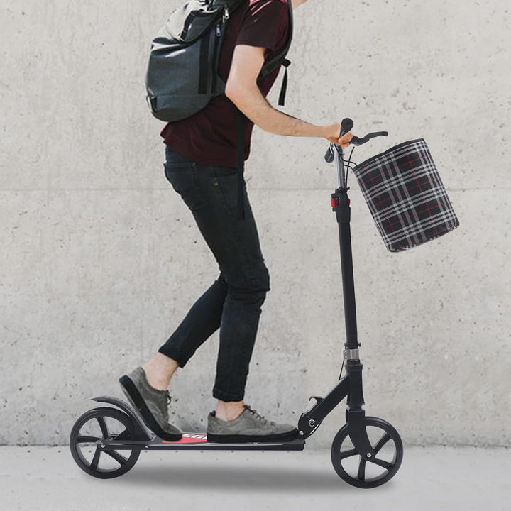 Tretroller Klappbar,City Scooter Roller fur Erwachsene Kinder Höhenverstellbar mit breiter &Dicker P