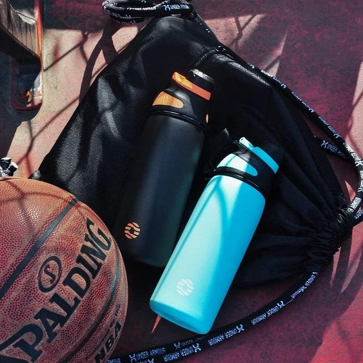 Fjbottle Edelstahl Trinkflasche Sport mit Magnetischem Deckel 1L, 800ml, 600ml, 400ml BPA-Frei Ausla