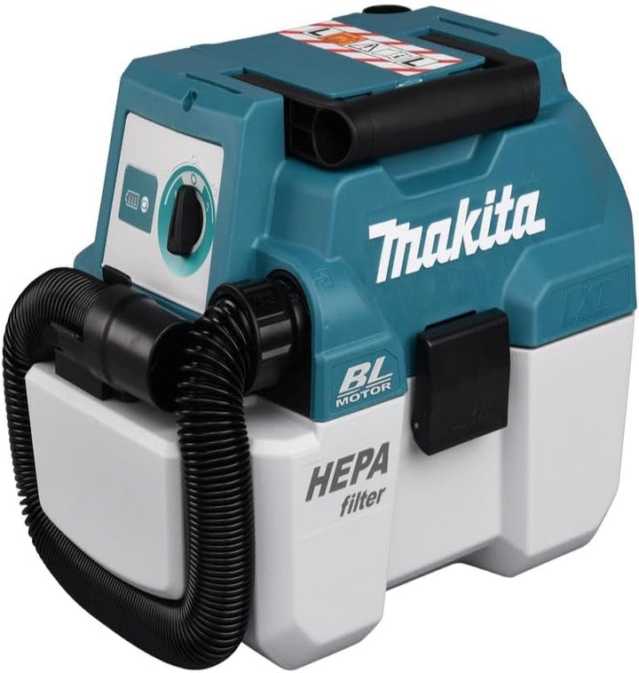 Makita, HEPA-Filter, DVC750LZ, Staubsauger DVC 750 LZ 18 Volt ohne Akku und Ladegerät, Grün/Schwarz,