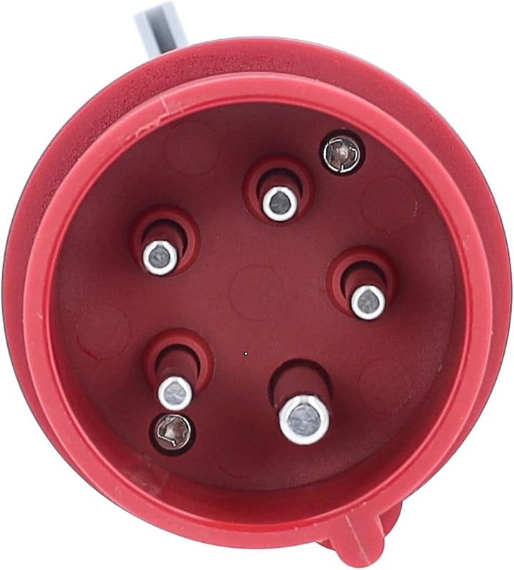 as - Schwabe Drehstrom-Prüfstecker, 400 V / 32 A / 5-polig, Diagnosestecker, 1 Stück, rot, 61478 400