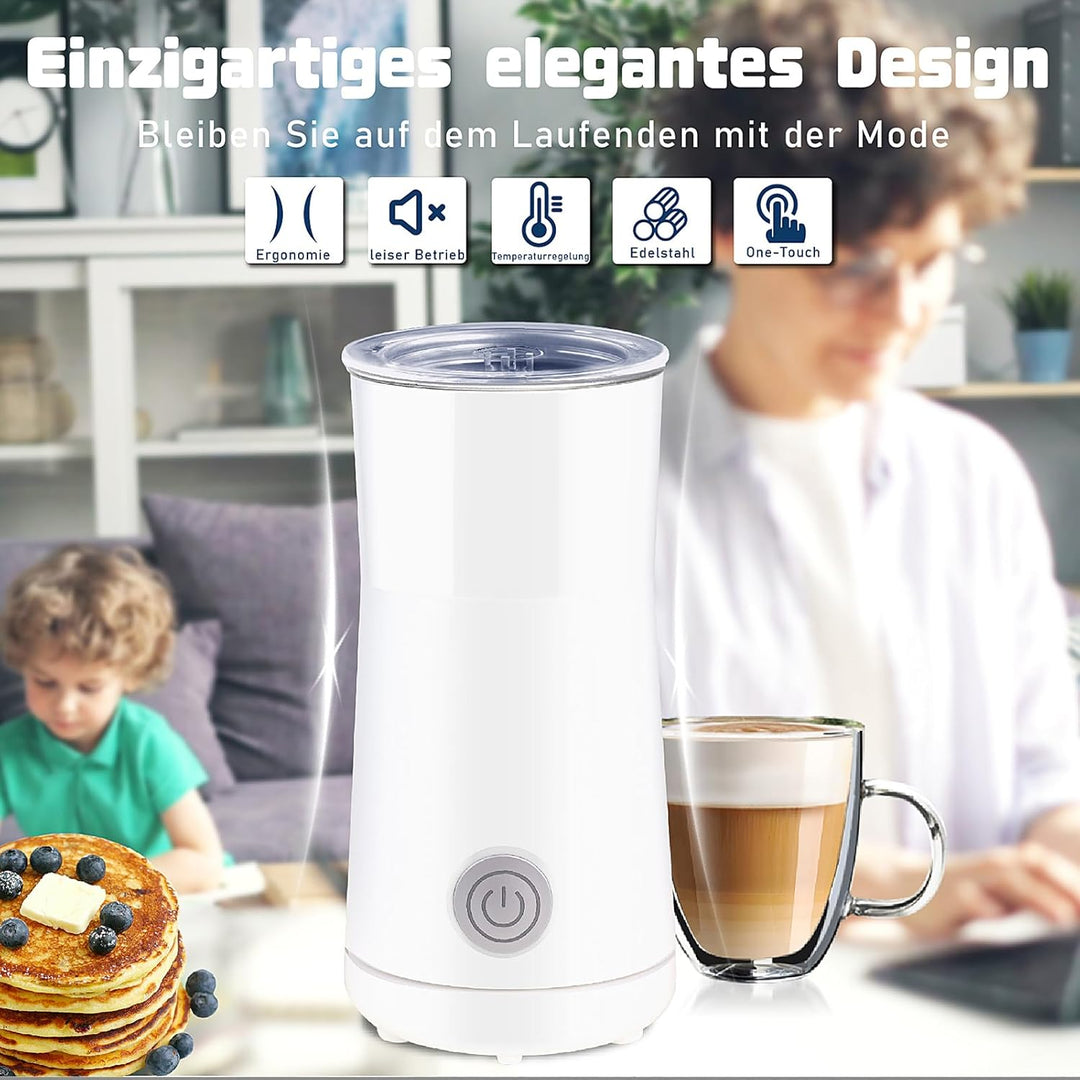 Huogary Milchaufschäumer Einfacher Milchaufschäumer und Dampfer 2-in-1 Milchdampfer mit heissem Milc