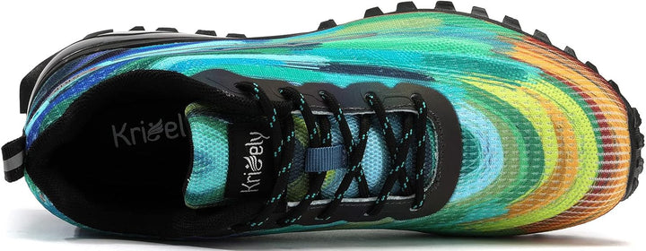 Kricely Traillaufschuhe Herren Leicht Atmungsaktiv Wanderstiefel rutschfest Laufschuhe Outdoor Fitne