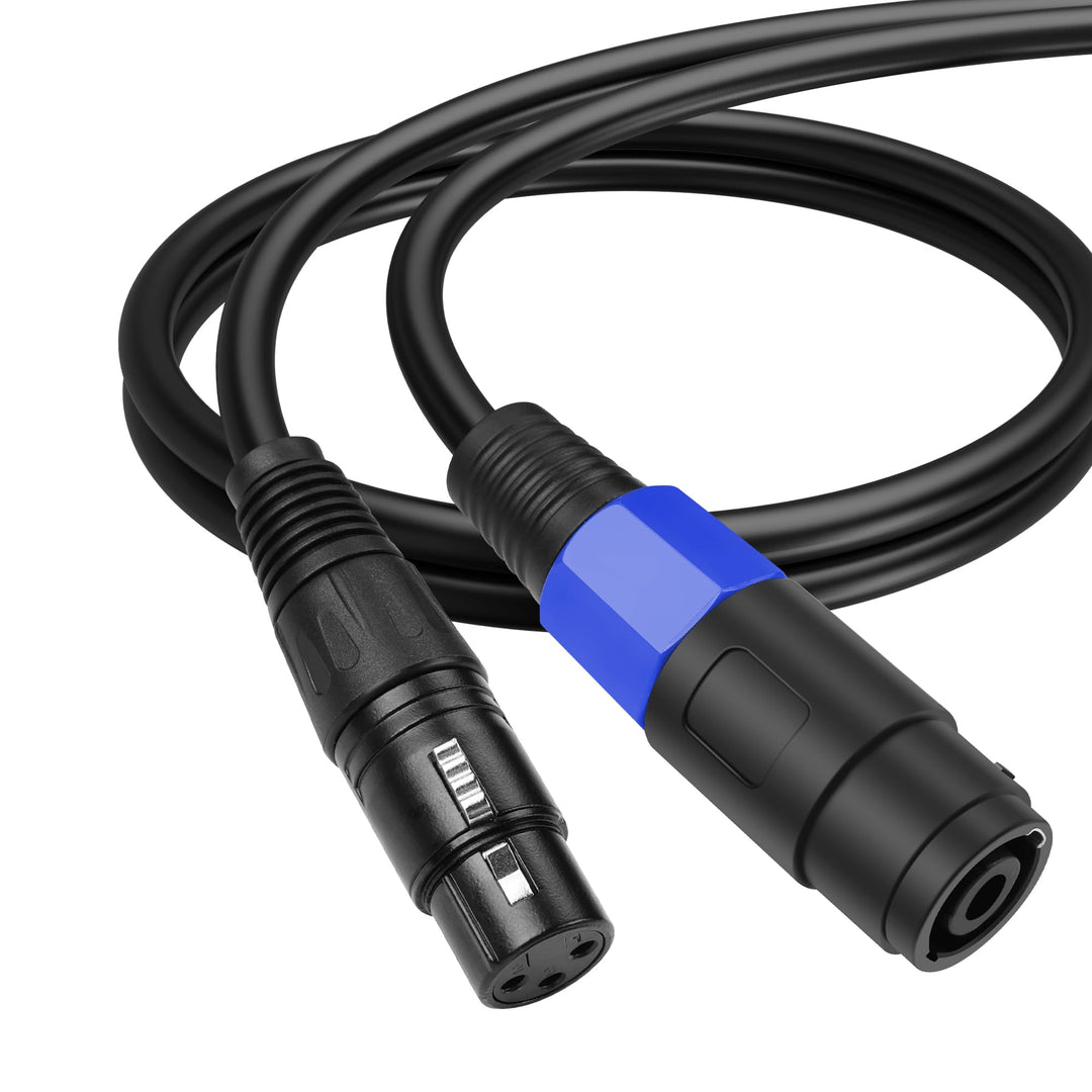 SinLoon Speakon auf XLR-Kabel, 22 AWG, Speakon auf XLR-Buchse, Audio-Verlängerungskabel mit Drehvers