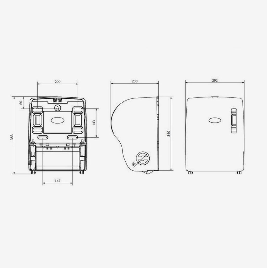 Jofel AG57000 - HANDTUCHSPENDER AUTOCUT ABS RAUCHFARBEN