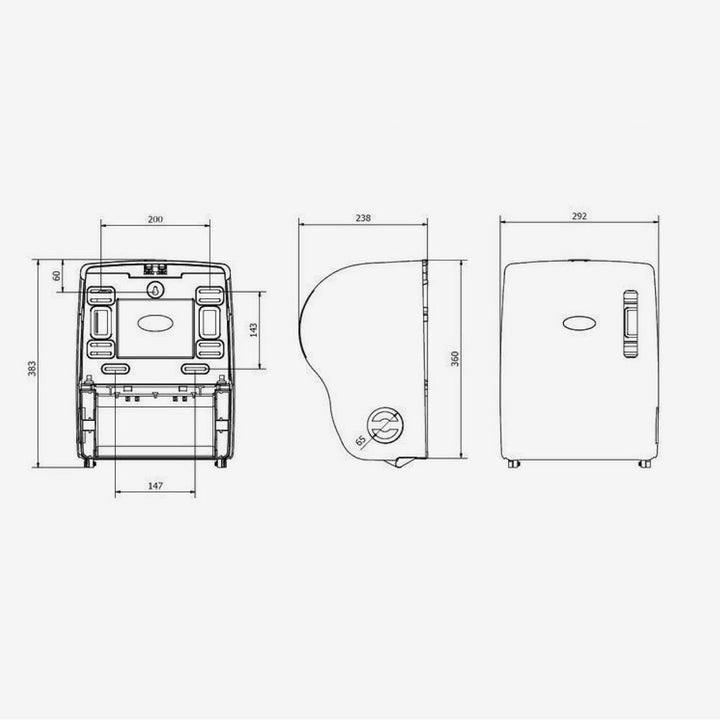 Jofel AG57000 - HANDTUCHSPENDER AUTOCUT ABS RAUCHFARBEN