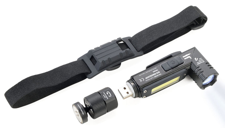 Troika Akku Taschenlampe-Knicklampe-Stirnlicht ECO Knicklicht Spritzwassergeschützt, 150 Lumen, TOR5