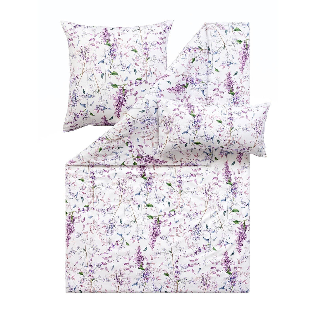 ESTELLA Atelier Mako-Satin Bettwäsche Sybille Farbe Lilac Grösse 135x200 + 80x80 + 40x80