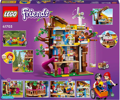 LEGO 41703 Friends Freundschaftsbaumhaus mit Minipuppen, Natur-Lernspielzeug für Mädchen und Jungen