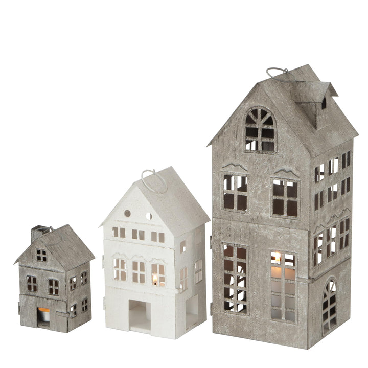 Boltze Laternen Set Firenza (Windlichter 3-teilig, stilvolles Design, Lichthaus, ohne Kerzen, Dekora