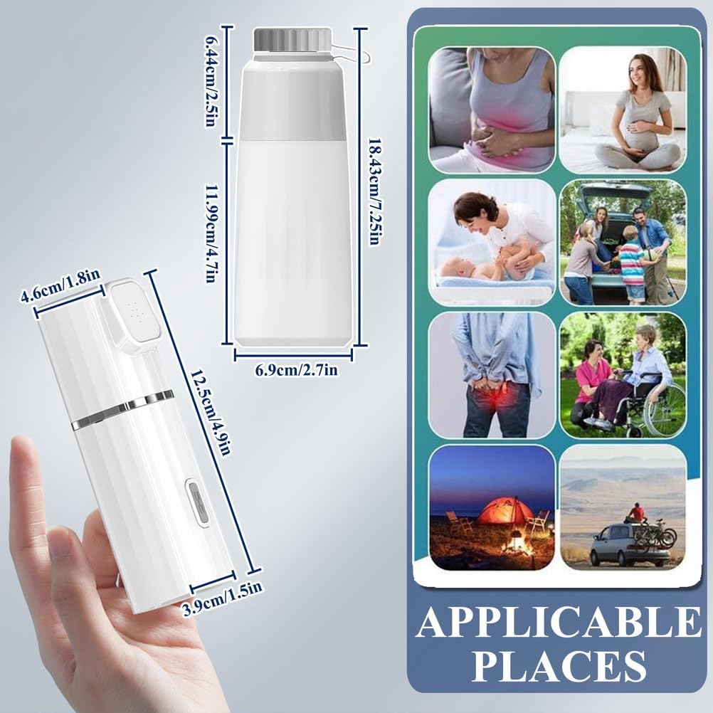 Elektrische Po Dusche,Portable Bidet Handbrause Mit 450Ml Peri Bottle,2 Druckmodi Tragbares Bidet Fü