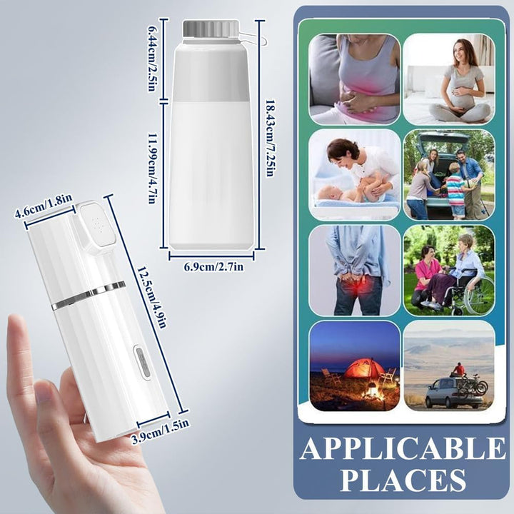 Elektrische Po Dusche,Portable Bidet Handbrause Mit 450Ml Peri Bottle,2 Druckmodi Tragbares Bidet Fü