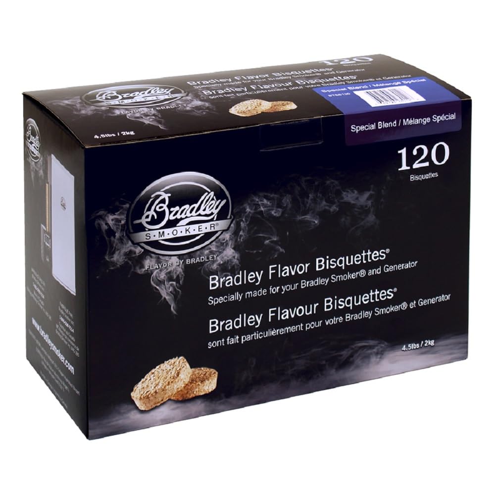 Bradley Smoker 120 Stück spezielle Bisketts Hellbraun, Hellbraun
